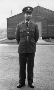 LEAD Mohamed Ismile Danny Gani in RAF uniform London 1950s © The Gani Family