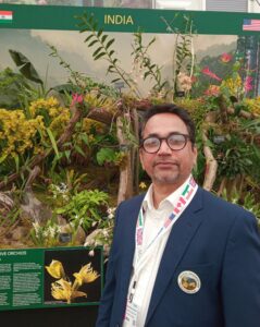 INSET 3 Chelsea Flower Show 2024 pic one Indian orchid expert Viswambharan Sarasan 20 May 2024