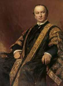 LEAD Inset 3 George Nathaniel Curzon in Robes of Chancellor of Oxford University by Sir Hubert von Herkomer © NT Images