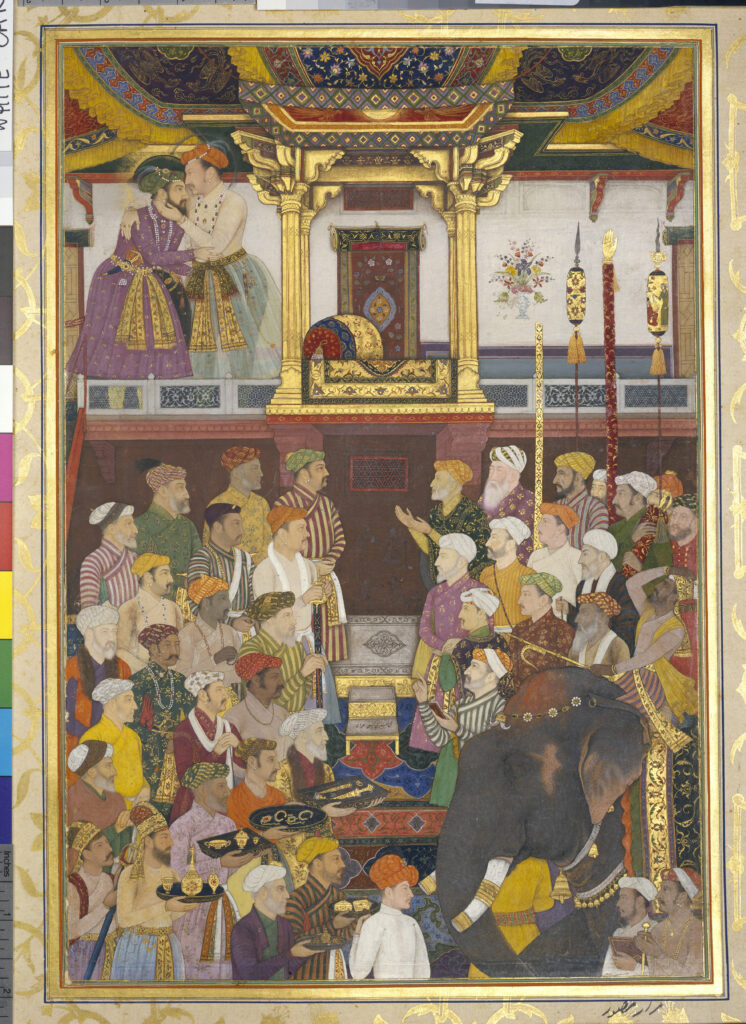 LEAD Jahangir receives Prince Khurram on his return from the Deccan