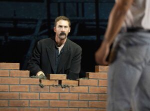 INSET Barry Sloane as Yosser in Boys from the Blackstuff at the National Theatre c Alastair Muir 1919