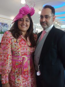 LEAD Inset 3 Bestway Royal Ascot day pic one Rabia Sheikh and husband X 21 June 2024