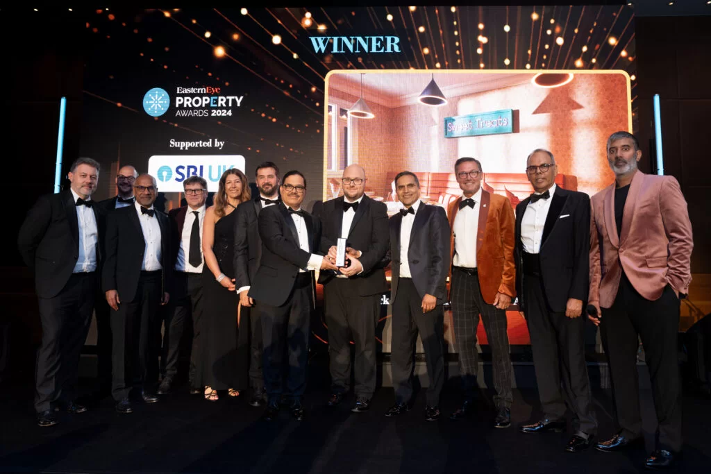 LEAD 3 eighth from left Managing Director Aneurin Brown left and ninth from left Founder Avnish Goyal right Care Home Developer of the Year