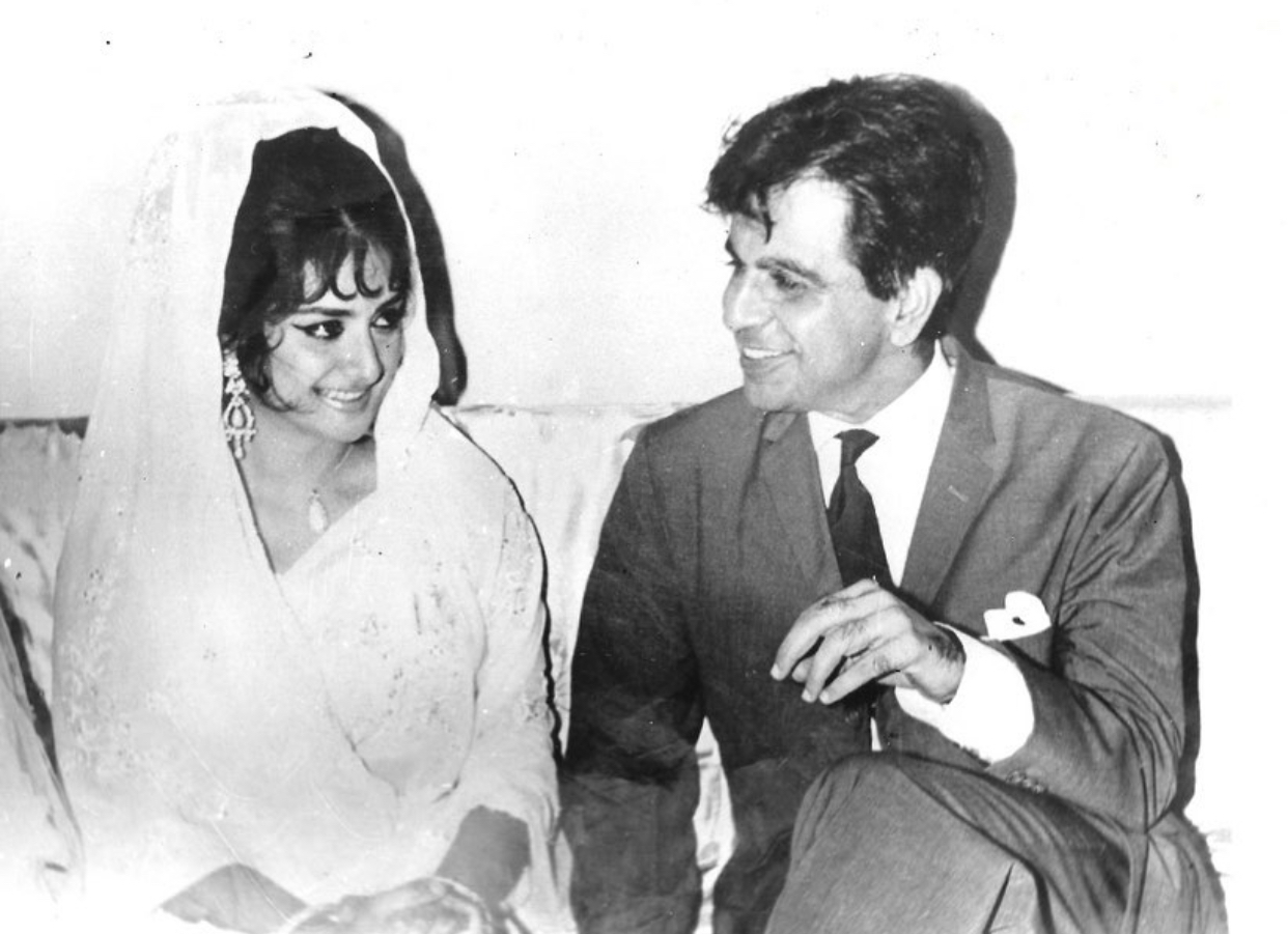 Saira Banu with her husband Dilip Kumar 