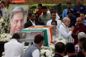 LEAD Obit Ratan Tata INSET Amit Shah