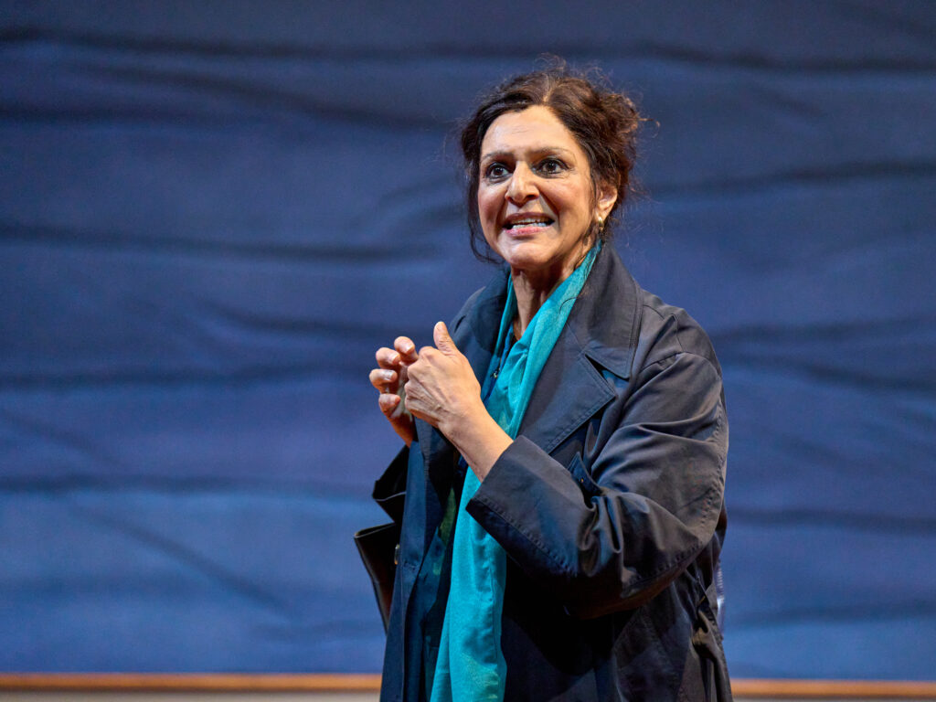 Meera Syal Queenie in A Tupperware of Ashes at the National Theatre c Manuel Harlan 096