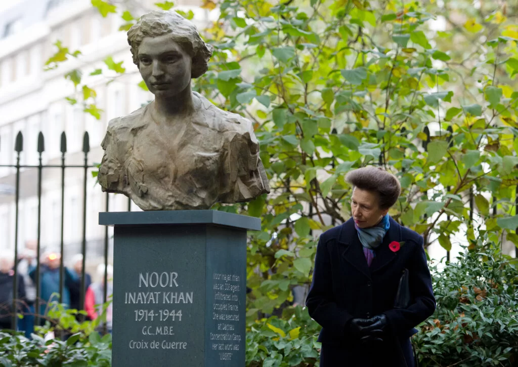 INSET NEW Bust Noor Inayat Khan Princess Anne GettyImages 155782201