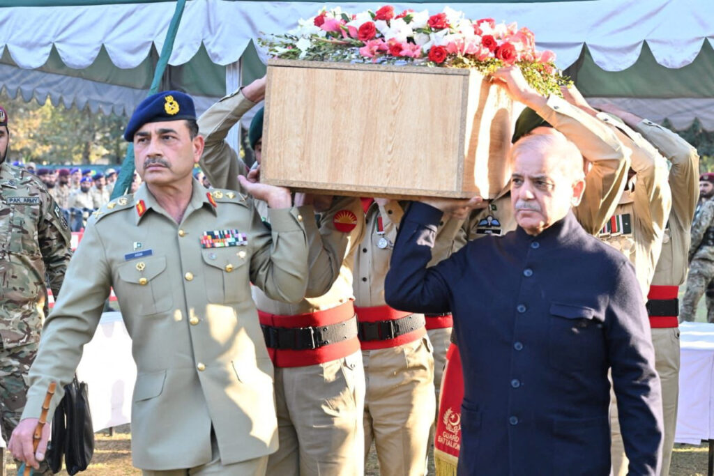 LEAD Imran Khan INSET 1 Shehbaz Sharif Coffin